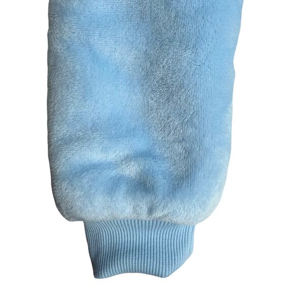 Disney Princess Sherpa Lined Jacket Girls 5 Light Blue Pink Gold Hood Winter SEE - Picture 10 of 13